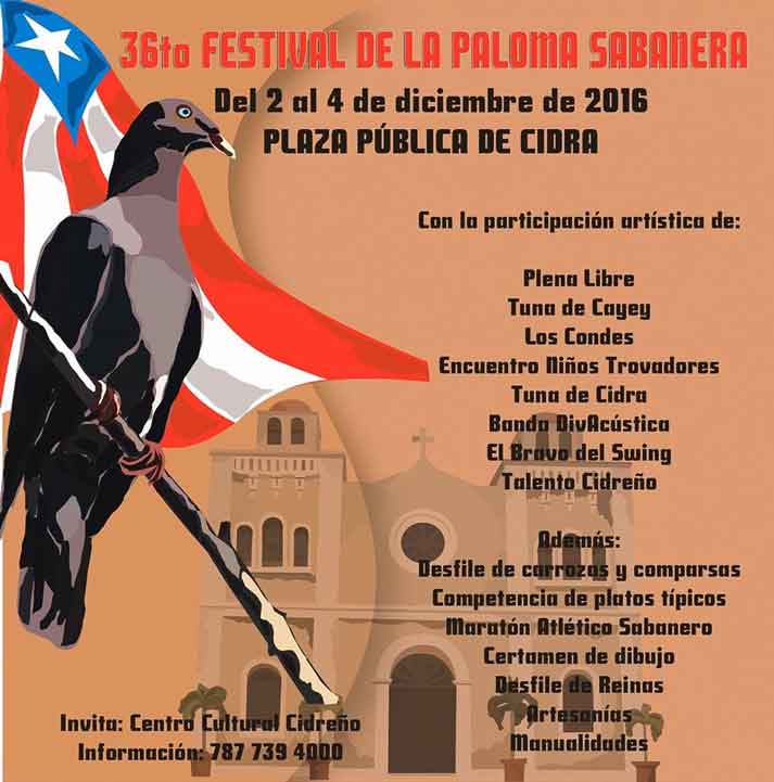 Festival de la Paloma Sabanera en Cidra 2016