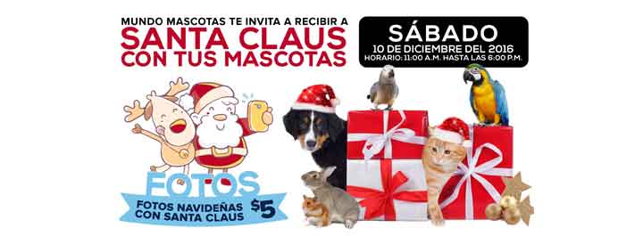 Santa Claus con tus mascotas en Ponce Mall 2016